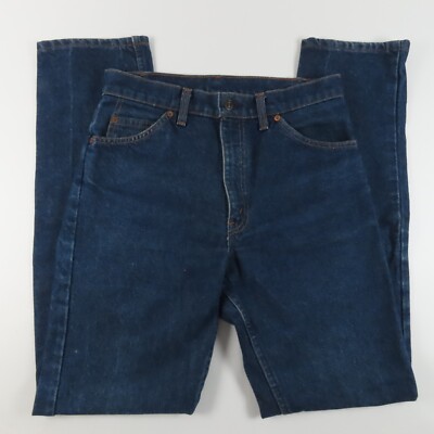 Levis Mens Jeans Size 31x34 Orange Tab Straight Leg Mid Rise Dark Wash Denim-image