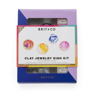 New Creative Clay Jewelry Dish Kit Brit + Co -image
