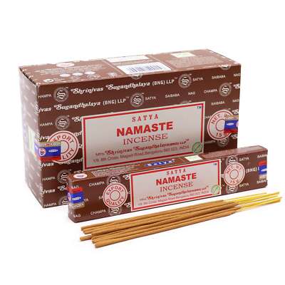 Satya Namaste Incense Sticks Joss Sticks Pack of 12X15g Each 180 Incense Sticks-image