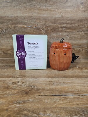 Scentsy Mid Size Pumpkin Warmer Retired Fall Autumn Thanksgiving 2010 -image