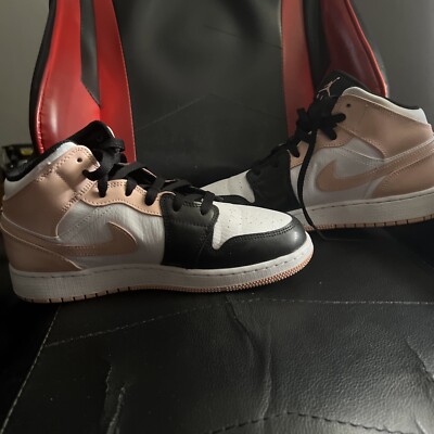Size 6.5Y - Air Jordan 1 Mid Crimson Tint-image