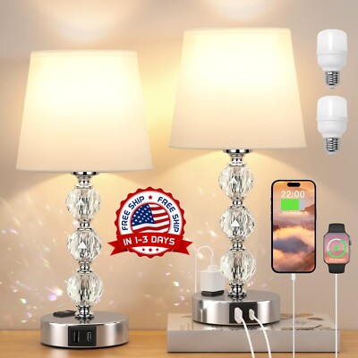 Lámpara De Mesa 3 Colores Con Puerto Carga USB Para Escritorios Dormitorios Sala-image