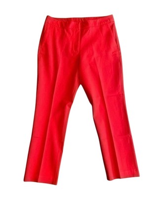 1901 Orange Dress Pants • Straight Leg Stretch Flat Front Pockets • Size 10-image