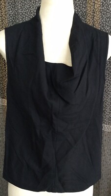 BRAND NWT!!! ZERO + MARIA CORNEJO Sleeveless Black SUMMER CANVAS JOSS TOP -image