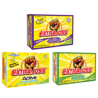 10 BOXES (60 Sachets) EXTRA JOSS Mango/Grape/Original Flavour Quick Energy Drink-image