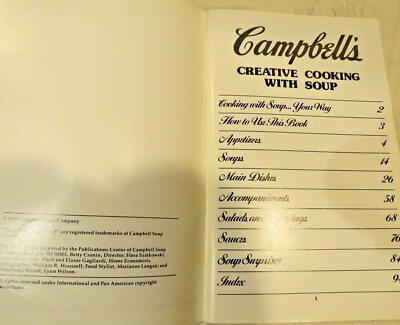 Vintage - 1985 Campbells Creative Cooking With Soup 8000+ Delicious Mix & Match-image