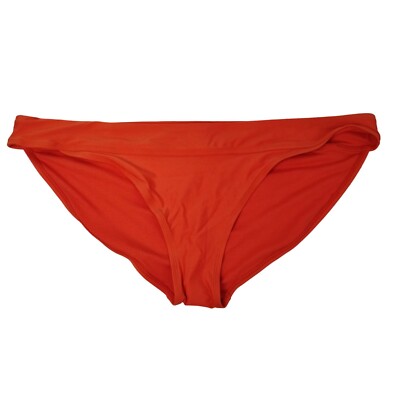 Time and Tru Womens 3XL Tomato Sauce Orange Mid Rise Bikini Bottoms-image
