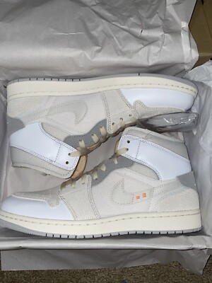 Size 11 -  Jordan 1 Mid SE Craft White 2022-image