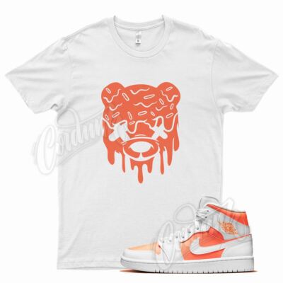 White DRIPPY Shirt for J1 1 Mid Bright Citrus Orange 11-image