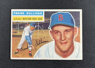 1956 Topps Frank Sullivan #71 VGEX+ White Back-image