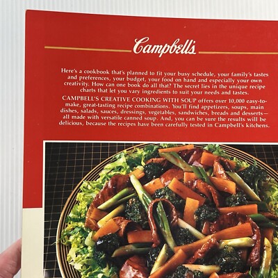 Campbells Creative Cooking with Soup Vintage Cookbook 1988 Abridged Paperback-image
