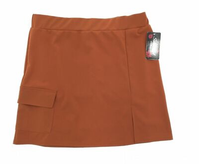 Sensational Collection Juniors Plus harvest Orange Skirt Size 1 X-image