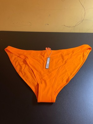 SKIMS Women's Recycled Swim Mid Coverage Bottoms Orange BB-BRF-3980 Size 4X W8-image