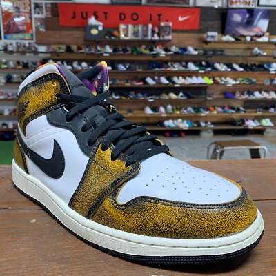 Jordan 1 Mid 'Orange Wear Away' Size 13-image