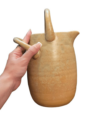 Creative Co-Op Stoneware Reactive Glaze Pitcher Neutral Medium-image