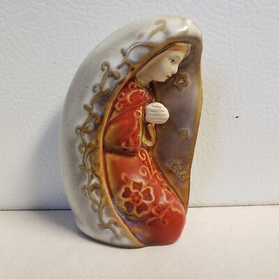 Vintage Handpainted Creative Co-Op Ceramic Nativity Set Mary Replacement 3.5