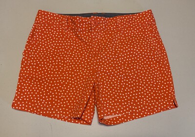 Maurices Orange Polka Dot Shorts Womens Juniors 9/10-image