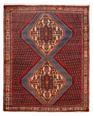 Traditional Vintage Hand-Knotted Carpet 5'1