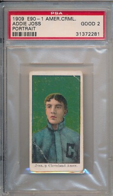 1909 E90-1 AMERICAN CARAMEL - ADDIE JOSS - PSA 2 GD (SVSC) CENTERED!-image
