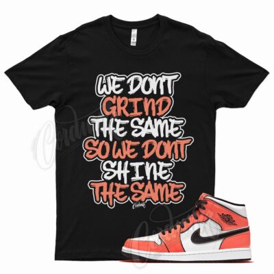 Black GRIND T Shirt for Air J1 1 Mid SE Turf Orange 90 270 Flyease Vapormax-image