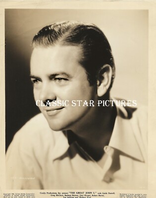K615 Lee Sullivan close-up The Great John L 1945 8 x 10 vintage photo-image