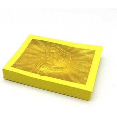 200 Sheets Chinese Joss Paper - Ancestor Money - Gold Foil-image