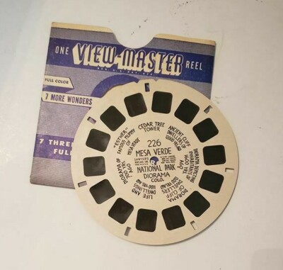 Single view-master Reel 226 Mesa Verde Natl Park Diorama CO hand-lettered-image