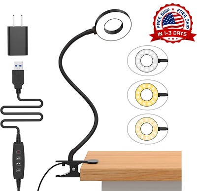 Lampara led para escritorio de uñas para mesa maquillaje lectura estudiar luz-image