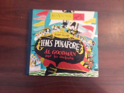 1940s VG+  RARE AL GOODMAN H.M.S. PINAFORE GILBERT/SULLIVAN K-24 RCA 5 78S Set-image
