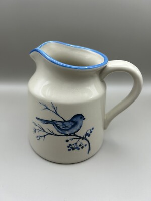 VTG Creative Co-op Blue Bird pitcher 4.75