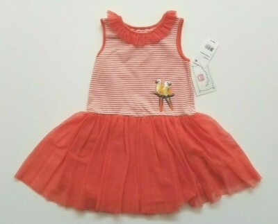Marmellatta Girls Orange Dress Size 4  NWT $48.00-image
