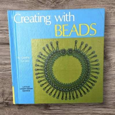 1971 Creating with Beads Hardcover Book Little Craft Grethe LaCroix Jewelry DIY-image