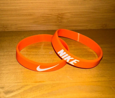 Nike Baller Band Bracelet Wristband Orange White Dunks AF1 Jordan 1 Mid🏀 -image