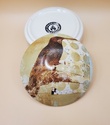 Phoenix Creative Co. Bird design round ceramic trinket box-image