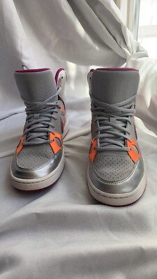 Nike Son of Force Mid Womens Silver Orange Magenta Size 7-image