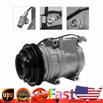 A/C AC Air Compressor W/ Clutch For 1995-2004 Toyota Tacoma V6 3.4L # CO 10246C-image