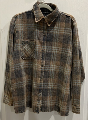Originality by LaLaLand Creative Co. Nashville flannel button-up shirt M NWT-image