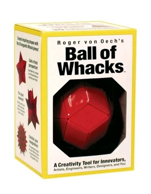 Creative Whack Company BALL OF WHACKS Roger Von Oech's Red Magnetic Puzzle, New-image