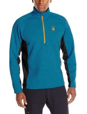 Spyder Men's Outbound Half-Zip Mid Weight Core Pullover Blue Sweatshirt Size M-image
