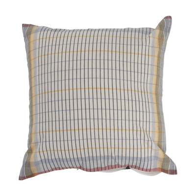 Woven Cotton Plaid Pillow, 18