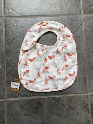 Creative Co-op  Print Baby Bib NWT! So Sweet!-image