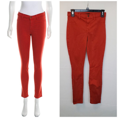 J BRAND Tangerine Bossa Nova Super Skinny Pants Size 27-image