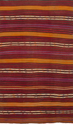 Vintage Hand Woven Carpet 6'2