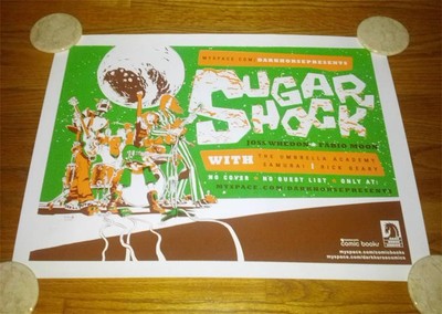 Sugarshock and Umbrella Academy 2008 Lim Ed of 400 Litho Posters Joss Whedon-image