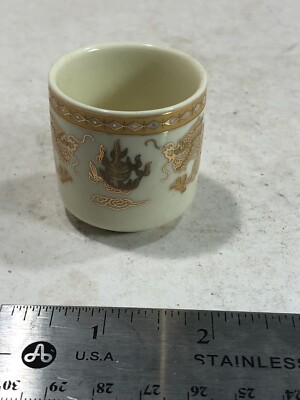 Chinese culture  3 ceramic Joss small cup for hold wine for ancestry and Gods (C-image