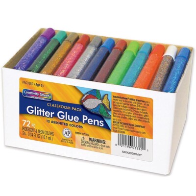 Creativity Street Glitter Glue Pen Class Pack 72pc-image