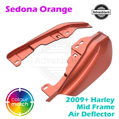Sedona Orange Mid-Frame Air Deflectors For  2009+ Harley Street Road Glide-image
