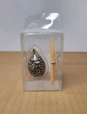 Pewter Hedgehog Toothpick Holder 1