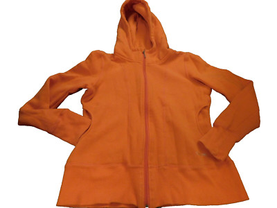 Calvin Klein Performance Quick Dry Soft Jacket Bright Orange Heavy Hoodie sz S-image
