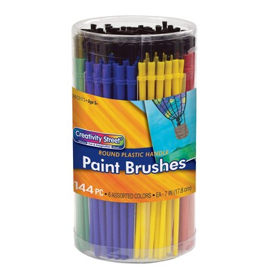 Creativity Street Canister of Paint Brushes, Colors may vary-image